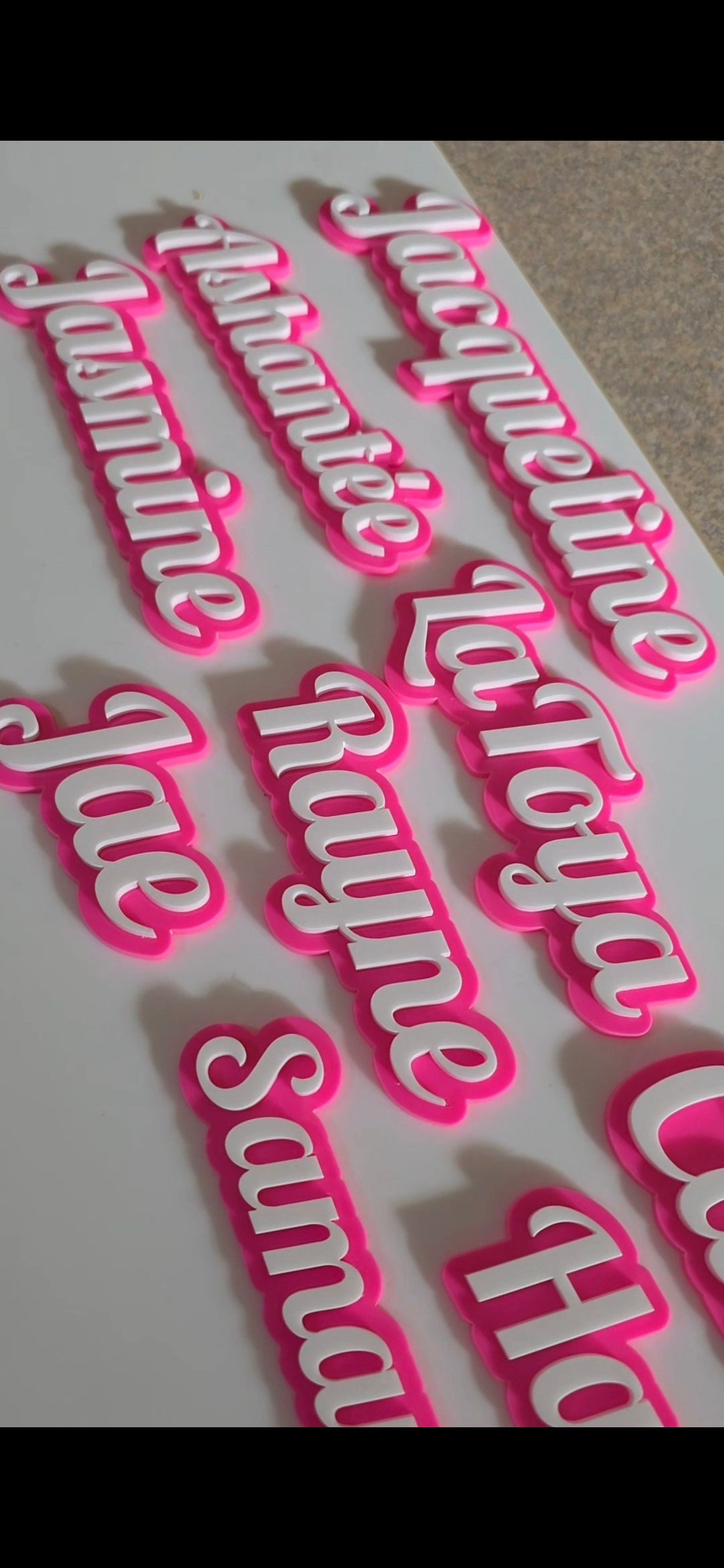 Acrylic Place Cards