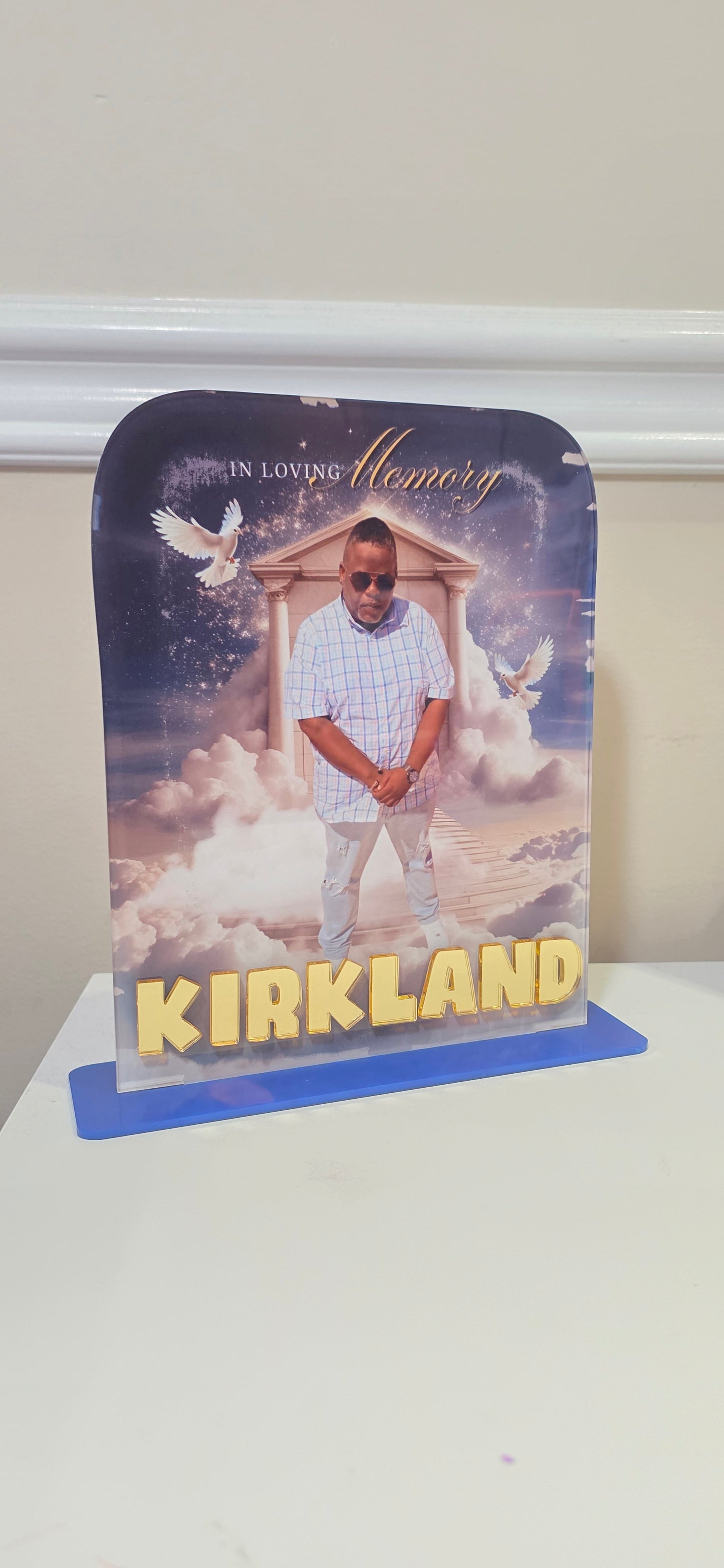 Custom Memorial Acrylic Plaque